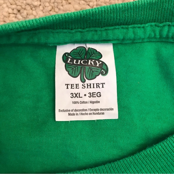 Lucky Cats Graphic Tee Adult 3XL XXXL Green Saint Patricks Day Leprechaun Unicat - Picture 4 of 7